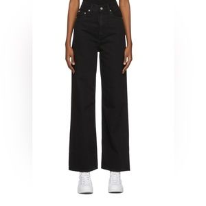 Levi's Black Wide Leg Flare Jeans